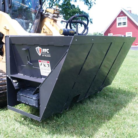 skid steer side discharge bucket attachment|skid steer bucket side cutters.